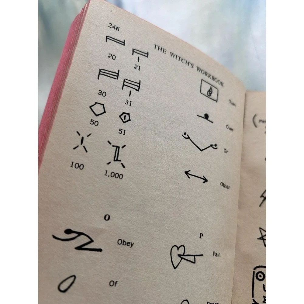 THE WITCH'S WORKBOOK Ann Grammery 1973 Pocket Books Vintage Occult Illustrated